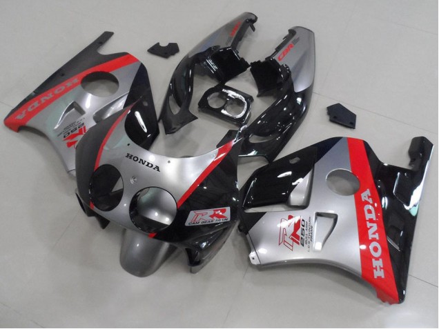 Online CBR 250 RR MC22 91-98 Verkleidungen - Silber Schwarz Rot Online CBR 250 RR MC22 91-98 Verkleidungen - Silber Schwarz Rot