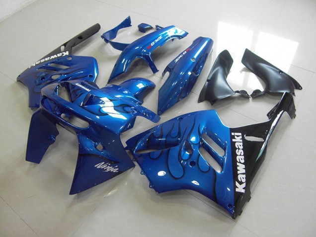 Online ZX9R 94-97 Verkleidung - Blau schwarze Flamme Online ZX9R 94-97 Verkleidung - Blau schwarze Flamme