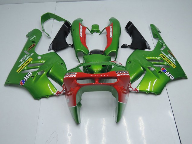 Online ZX9R 94-97 Verkleidungen - Grün Rot Online ZX9R 94-97 Verkleidungen - Grün Rot