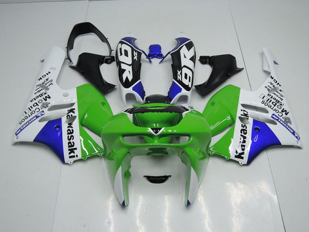 Online ZX9R 94-97 Verkleidungen - Grün Weiß Online ZX9R 94-97 Verkleidungen - Grün Weiß