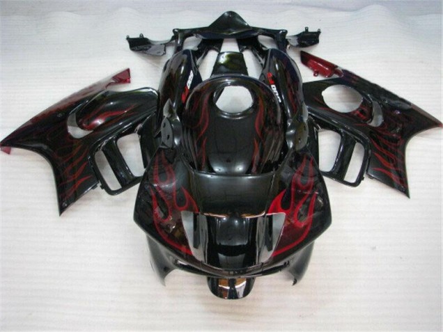 Online CBR 600 F3 95-98 Verkleidungen - Schwarz rote Flamme