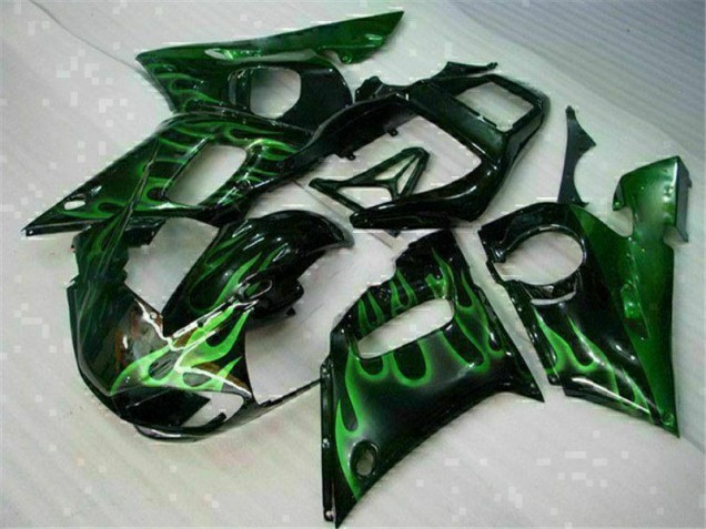 Online R6 98-02 Verkleidungen - Grün Schwarz Online R6 98-02 Verkleidungen - Grün Schwarz
