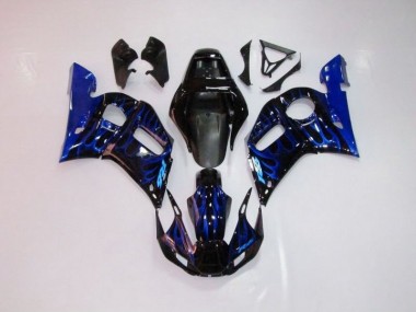 Online R6 98-02 Verkleidungen - Blau Flamme