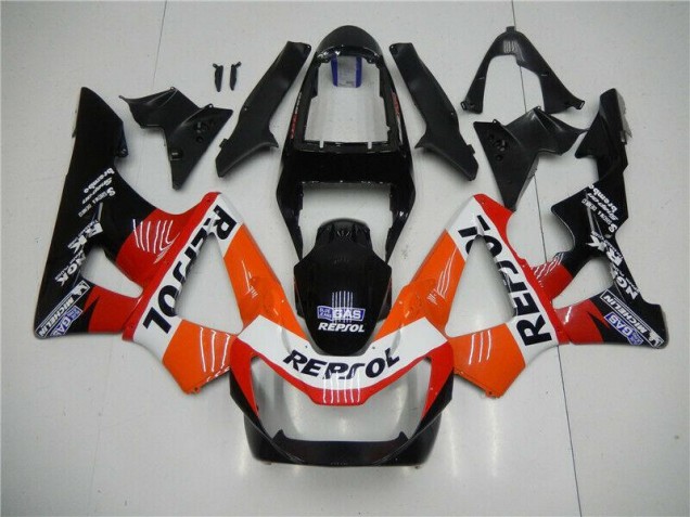 Online CBR 900 RR 929RR 00-01 Verkleidungen - Orange Rot Schwarz Repsol Online CBR 900 RR 929RR 00-01 Verkleidungen - Orange Rot Schwarz Repsol