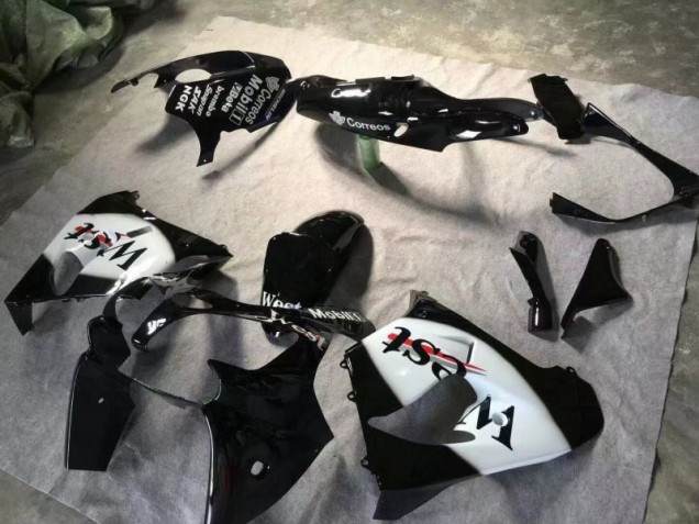Online ZX9R 00-01 Verkleidungen - Glänzend schwarz Weiß