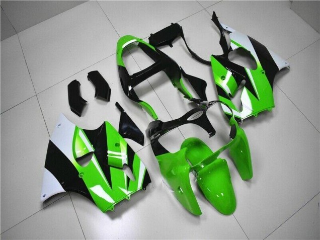 Online ZX6R 00-02 Verkleidungen - Grün Weiß Schwarz