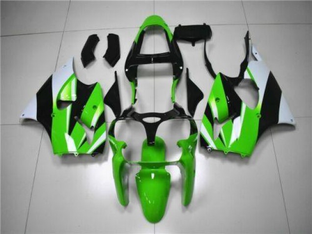 Online ZX6R 00-02 Verkleidungen - Grün Weiß Schwarz