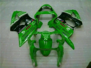 Online ZX6R 00-02 Verkleidungen & Plastik - Grün Schwarz