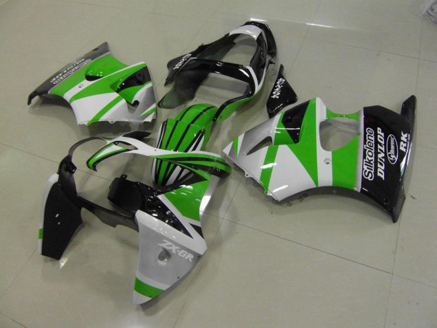 Online ZX6R 00-02 Verkleidungen - Grün Weiße Streifen Online ZX6R 00-02 Verkleidungen - Grün Weiße Streifen