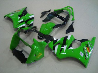 Online ZX6R 00-02 Verkleidungen Komplett Sets - Grün Schwarz