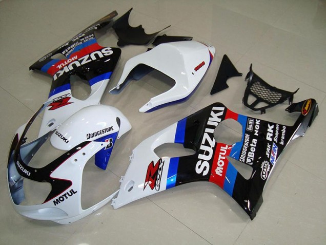 Online GSXR 1000 K1 00-02 Verkleidungen - Schwarz Weiß Blau Online GSXR 1000 K1 00-02 Verkleidungen - Schwarz Weiß Blau