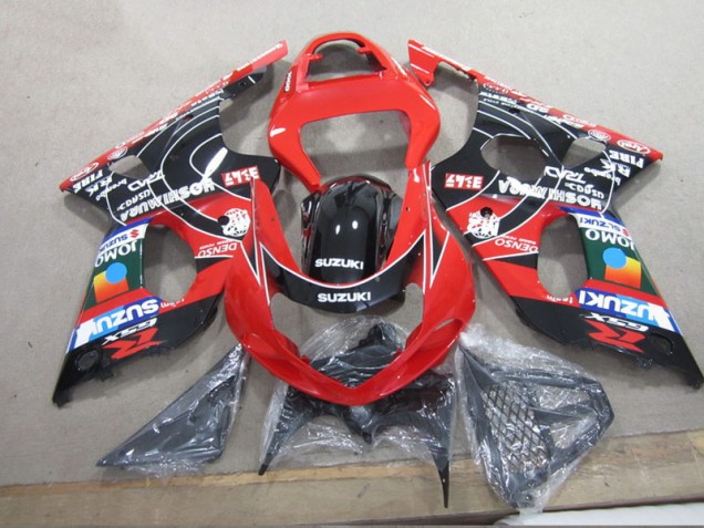 Online GSXR 1000 K1 00-02 Verkleidungen - Rot Schwarz Denso Online GSXR 1000 K1 00-02 Verkleidungen - Rot Schwarz Denso