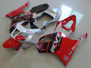 Online VTR 1000 00-06 Verkleidungen - Rot Silber