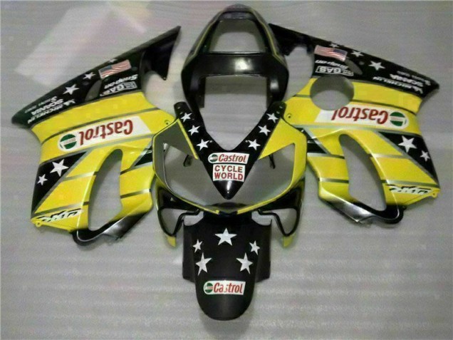 Online CBR 600 F4i 01-03 Verkleidungen - Gelb Schwarz Castrol Cycle World Online CBR 600 F4i 01-03 Verkleidungen - Gelb Schwarz Castrol Cycle World