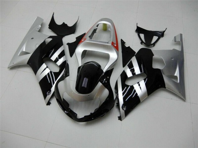 Online GSXR 600 / 750 K1 K2 K3 01-03 Verkleidungen - Schwarz Silber Online GSXR 600 / 750 K1 K2 K3 01-03 Verkleidungen - Schwarz Silber