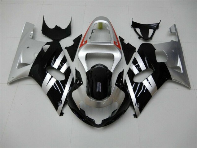 Online GSXR 600 / 750 K1 K2 K3 01-03 Verkleidungen - Schwarz Silber Online GSXR 600 / 750 K1 K2 K3 01-03 Verkleidungen - Schwarz Silber
