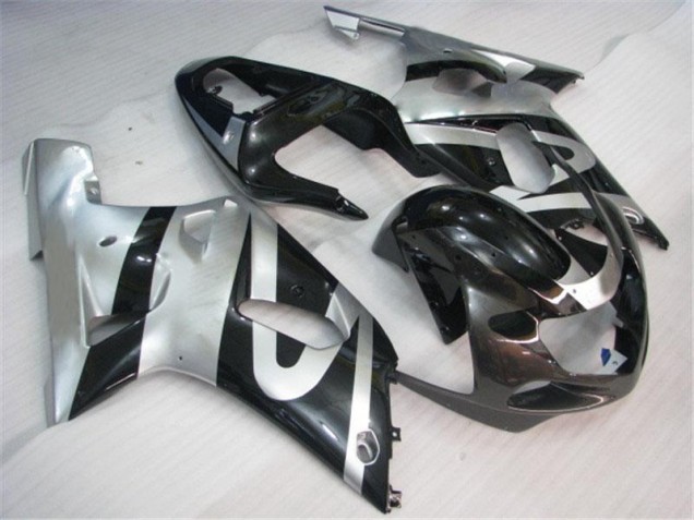 Online GSXR 600 / 750 K1 K2 K3 01-03 Verkleidungen - Silber Schwarz Online GSXR 600 / 750 K1 K2 K3 01-03 Verkleidungen - Silber Schwarz