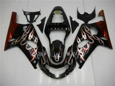 Online GSXR 600 / 750 K1 K2 K3 01-03 Verkleidung - Schwarz