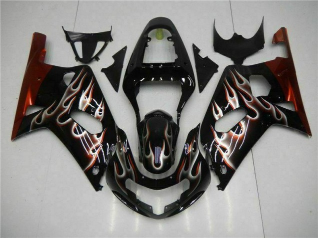 Online GSXR 600 / 750 K1 K2 K3 01-03 Verkleidung - Schwarz Online GSXR 600 / 750 K1 K2 K3 01-03 Verkleidung - Schwarz