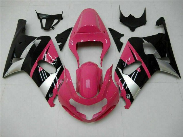 Online GSXR 600 / 750 K1 K2 K3 01-03 Verkleidungen - Rosa Schwarz Online GSXR 600 / 750 K1 K2 K3 01-03 Verkleidungen - Rosa Schwarz