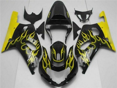 Online GSXR 600 / 750 K1 K2 K3 01-03 Verkleidungen Komplett Sets - Schwarz