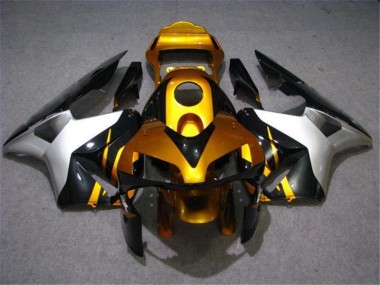 Online CBR 600 RR 03-04 Verkleidungen - Gold Silber Schwarz