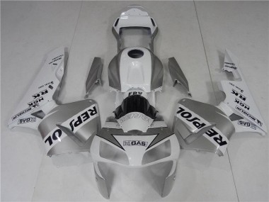 Online CBR 600 RR 03-04 Verkleidungen - Silver Weiß Schwarz Repsol