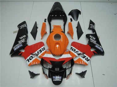 Online CBR 600 RR 03-04 Verkleidungen - Orange Rot Schwarz Repsol