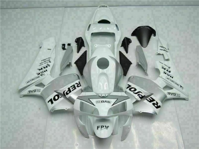 Online CBR 600 RR 03-04 Verkleidungen - Weiß Silber Repsol Online CBR 600 RR 03-04 Verkleidungen - Weiß Silber Repsol