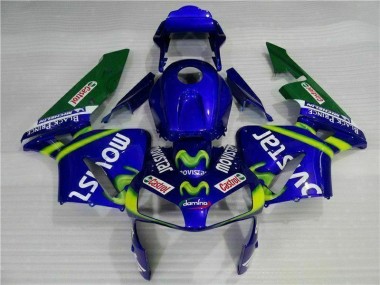Online CBR 600 RR 03-04 Verkleidungen - BlauGrün Movistar Castrol
