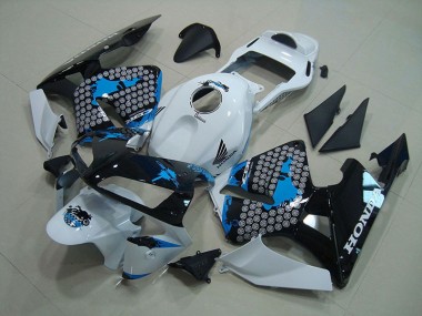 Online CBR 600 RR 03-04 Verkleidungen - Weiß Schwarz Blau