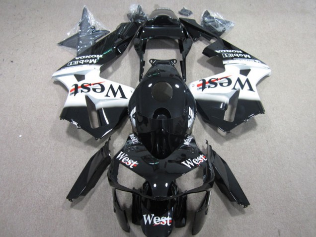Online CBR 600 RR 03-04 Verkleidungen - West Weiß Schwarz Online CBR 600 RR 03-04 Verkleidungen - West Weiß Schwarz