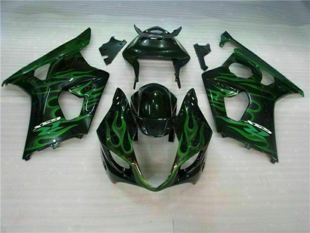 Online GSXR 1000 K3 03-04 Verkleidungen - Grün Schwarz Online GSXR 1000 K3 03-04 Verkleidungen - Grün Schwarz
