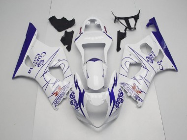 Online GSXR 1000 K3 03-04 Verkleidungen - Blau Whie Corona