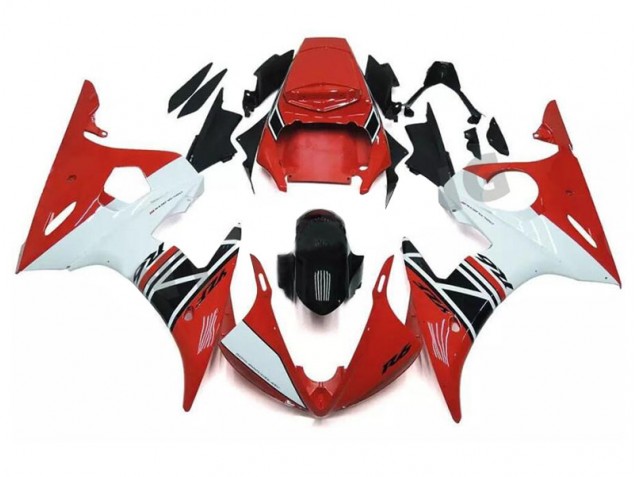Online R6 03-05 Vollverkleidung - Rot Weiß Schwarz Online R6 03-05 Vollverkleidung - Rot Weiß Schwarz