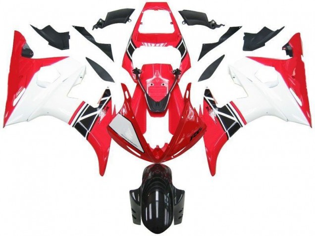 Online R6 03-05 Verkleidungen - Rot Weiß Schwarz Online R6 03-05 Verkleidungen - Rot Weiß Schwarz