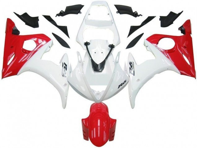 Online R6 03-05 Verkleidungen - Weiß Rot Online R6 03-05 Verkleidungen - Weiß Rot