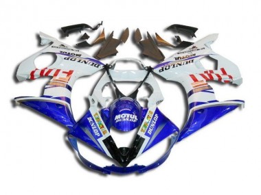 Online R6 03-05 Verkleidungen - Weiß Blau Fiat Motul Dunlop