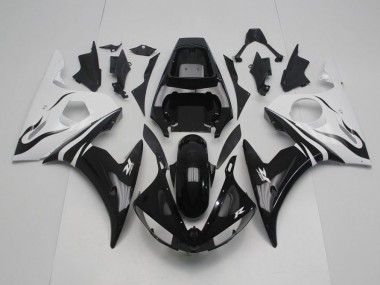 Online R6 03-05 Verkleidung - Schwarz Weiß