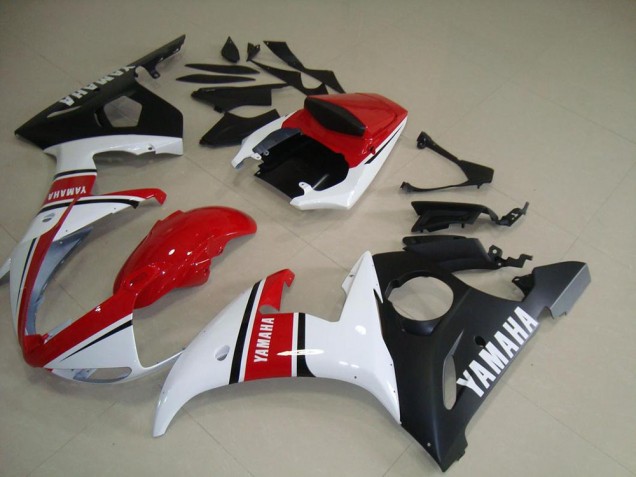 Online R6 03-05 Verkleidungen - Rot Weiß Matt Schwarz Online R6 03-05 Verkleidungen - Rot Weiß Matt Schwarz