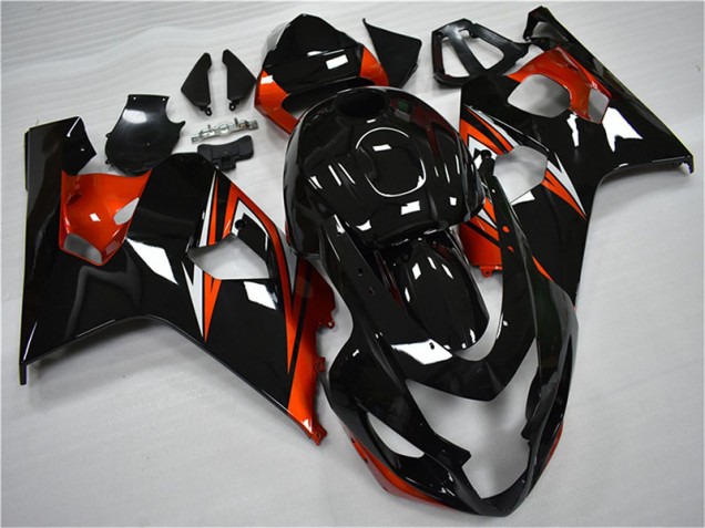 Online GSXR 600 / 750 K4 04-05 Verkleidungen - Orange Schwarz Online GSXR 600 / 750 K4 04-05 Verkleidungen - Orange Schwarz