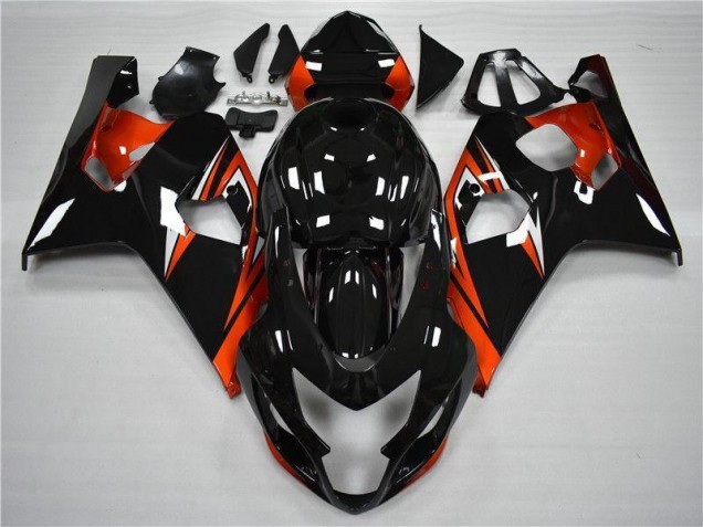 Online GSXR 600 / 750 K4 04-05 Verkleidungen - Orange Schwarz Online GSXR 600 / 750 K4 04-05 Verkleidungen - Orange Schwarz