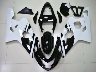 Online GSXR 600 / 750 K4 04-05 Verkleidung - Weiß Schwarz