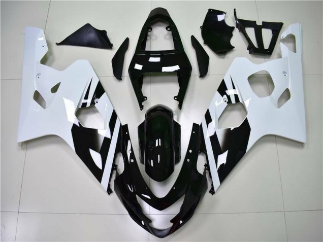 Online GSXR 600 / 750 K4 04-05 Verkleidung - Weiß Schwarz Online GSXR 600 / 750 K4 04-05 Verkleidung - Weiß Schwarz