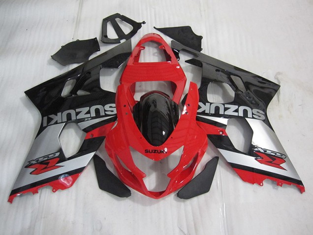 Online GSXR 600 K4 04-05 Verkleidungen - Rot Schwarz Silber Online GSXR 600 K4 04-05 Verkleidungen - Rot Schwarz Silber