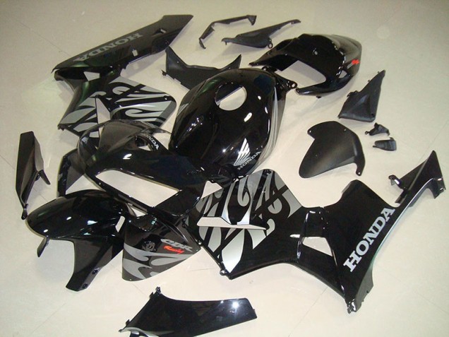 Online CBR 600 RR 05-06 Verkleidungen - Schwarze Weiße Flamme Online CBR 600 RR 05-06 Verkleidungen - Schwarze Weiße Flamme