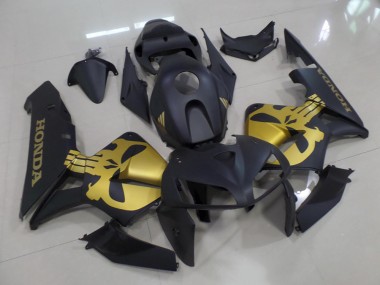 Online CBR 600 RR 05-06 Verkleidungen - Matt Schwarz mit goldenem Totenkopf