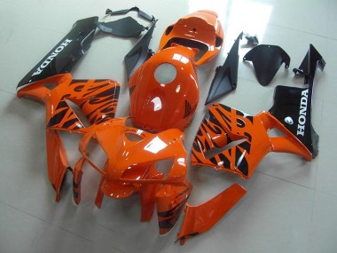 Online CBR 600 RR 05-06 Verkleidungen - Orange Schwarze Flamme