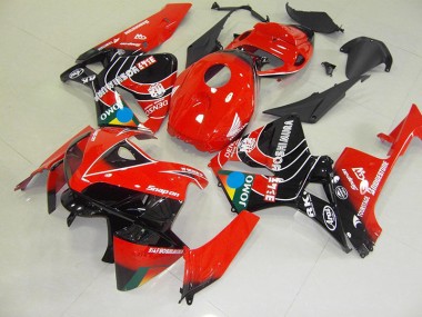 Online CBR 600 RR 05-06 Verkleidungen - Rot Schwarz Jomo