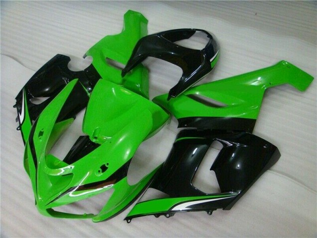 Online ZX6R 05-06 Verkleidungen - Grün Weiß Schwarz Online ZX6R 05-06 Verkleidungen - Grün Weiß Schwarz